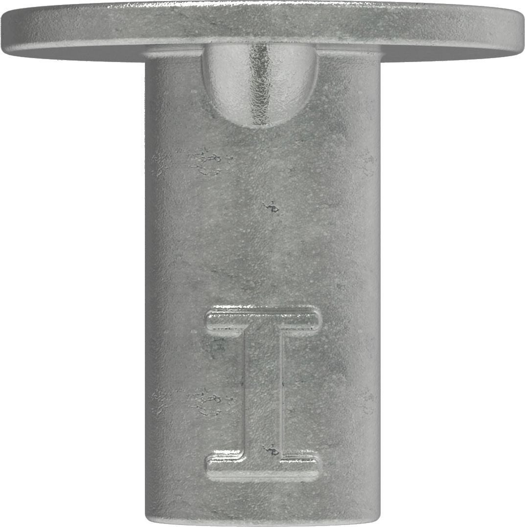 Rohrverbinder - Bodenhuelse - 134B34 - 33-7 mm - 1- - Feuerverzinkt u. Elektrogalvanisiert-134B34