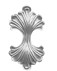 Rundeisenbarock - Masse- 130x250 mm - Stahl S235JR- roh-30-1916.8