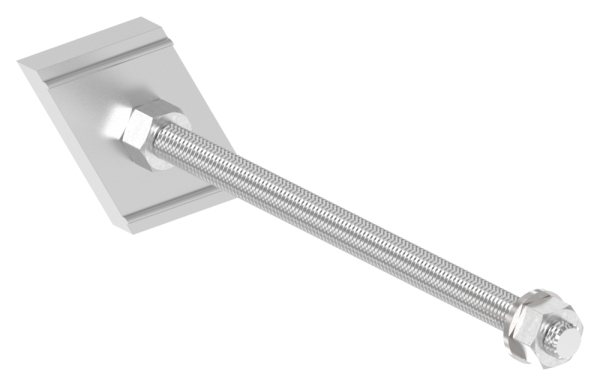 Montage-Platte fuer Montage-System FLEX-MOUNT PRO- fuer Daemmblock 160mm- L=214mm-88-11VDE-FLEX-MP.160