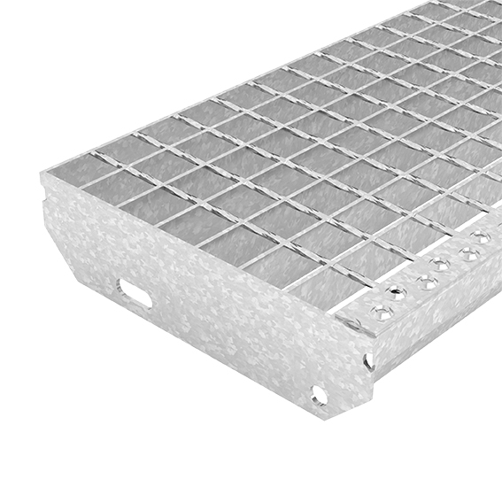 Schweisspressroststufe Metallstufe 900x270 mm Masche 34-38 mm Tragstab 35-2 mm S235JR feuerverzinkt-25-902730302.7