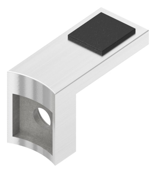 Halteboden fuer Glas Anschluss Ø 42-4 mm - Edelstahl V2A-10-5308-4-1.3