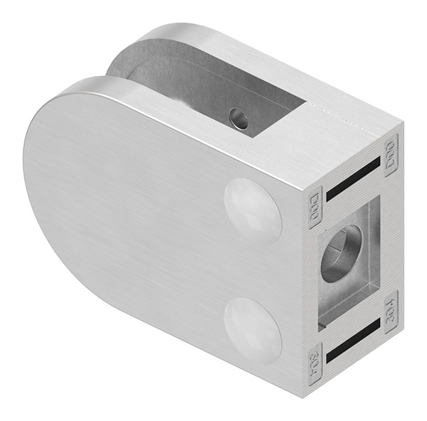 Glasklemme 40x28x17-4 mm Ø 42-4 mm- fuer 8-00 mm ESG Glas-10-MODELL16-4.7