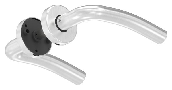 Tuerdruecker-Paar Edelstahl V2A drehbar inkl- 8 mm Drueckerstift-11-3972.4