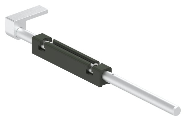 Bodenriegel mit Laenge 490mm- zum Anschrauben- RAL 6009 tannengruen-88-1156710-ALU.6009