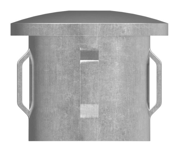 Stahlstopfen - leicht gewoelbt - mit M8 - fuer Rundrohr Ø 33-7x1-8-2-2 mm - Stahl S235JR- roh-30-2920.8