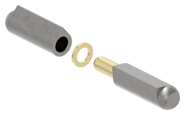 Anschweissband mit Messingring und -stift- Laenge- 100mm-88-1156515-ST.100