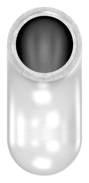 Endbogen V2A fuer Rohr Ø 33-7 x 2-0 mm 90° halbrund zum Stecken-11-3695.4