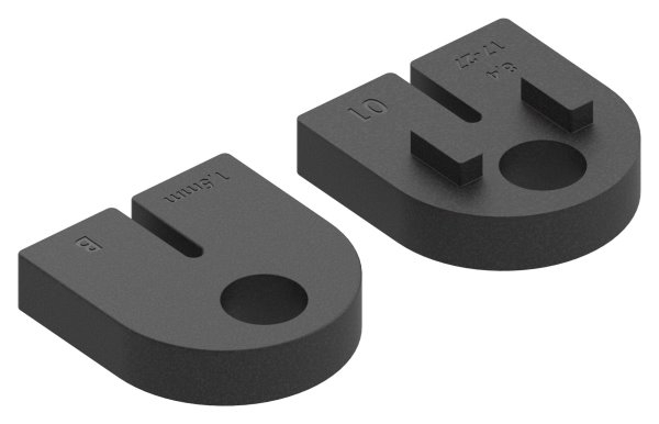 1 Paar Gummis zu Glasklemme 63x45x30 mm AbZ fuer 1-5 mm Blech-10-2417ABZ.0