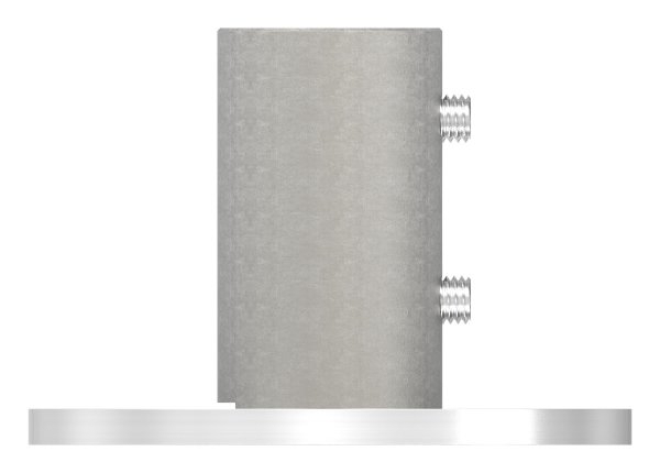 Wand- und Bodenanker  Masse- Ø 100x6 mm  fuer Rundrohr Ø 42-4x2-5 mm - V2A-11-3013.4