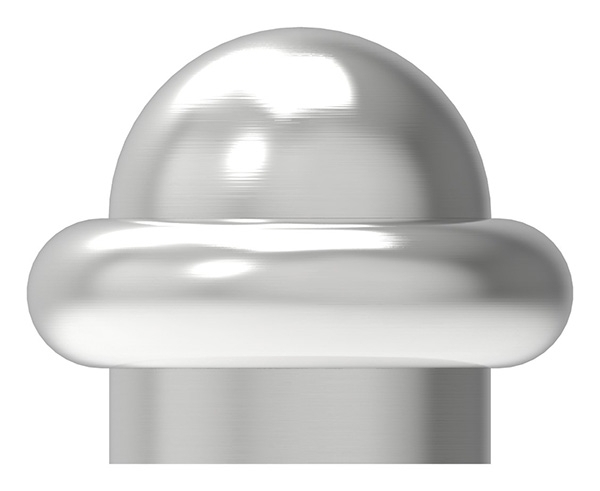 Zierabschluss-Kugel mit Buendchen zum Kleben V2A-11-5160.4