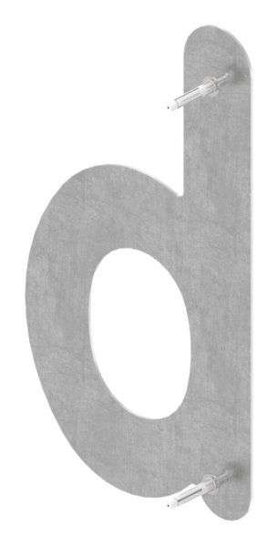 Buchstabe b - gross - Masse- 200 mm x 300 mm - V2A-11-8075.4