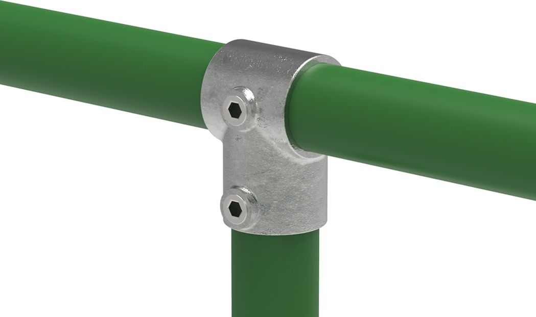 Rohrverbinder - T-Stueck kurz - 101S17 - 17-2 mm - 3-8- - Feuerverzinkt u. Elektrogalvanisiert-101S17