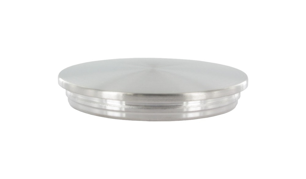Rohrstopfen flach fuer Rundrohr- Ø 33-7x2 mm V2A-11-6035-A.4