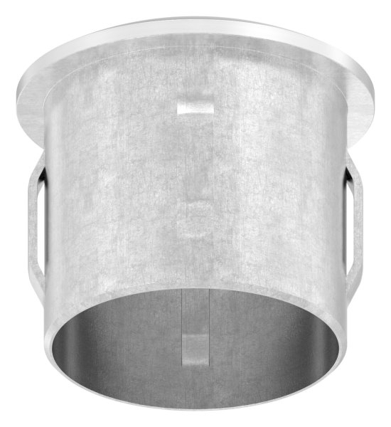 Einsteckkappe Edelstahl V2A fuer Rohr Ø 33-7 mm leicht gewoelbt zum Einschlagen-11-4105.4