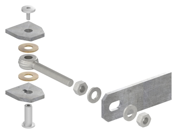 Torband M12 verstellbar Langlochlasche Stahl -roh- S235JR-30-3508.8