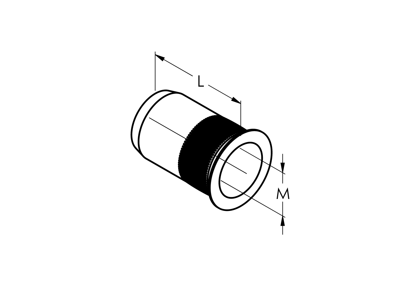 Einnietmutter Edelstahl AISI 304 M10 L 18 mm gerillt-89-11AFTTM10-A.4