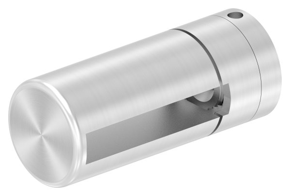 BRENK-fix® Grundhalter fuer Flachstaebe 50 x 8mm- V2A-88-11BR-F508M8.V2A