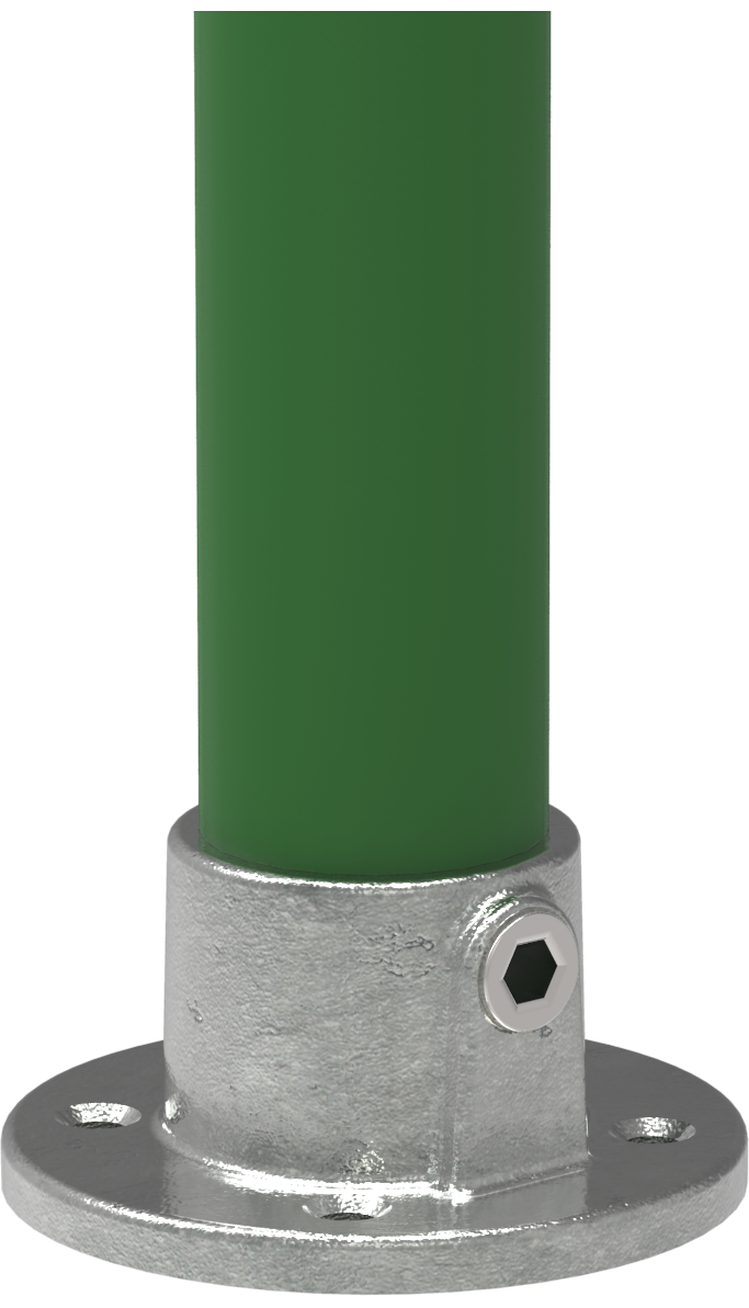 Rohrverbinder - Wandbefestigung rund - 131A27 - 26-9 mm - 3-4- - Feuerverzinkt u. Elektrogalvanisiert-131A27