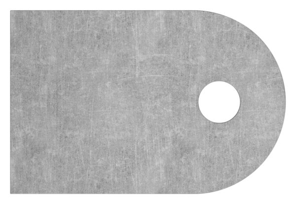 Anschweisslasche 60 x 40 x 6mm mit Rundloch 9mm-88-1154110-ST.L