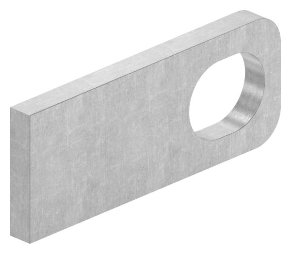 Anschweisslasche - Masse- 100x40x8 mm - Langloch- 30x24 mm - Stahl -roh- S235JR-30-3559.8
