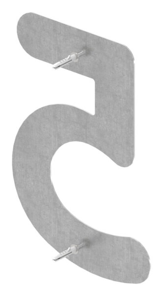 Hausnummer 5 - gross - Masse- 200 mm x 300 mm - V2A-11-8069.4