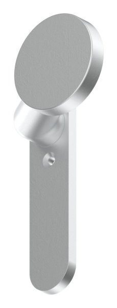 Alu-Tuerknopf - mit Alu-Kurzschild - Aluminium EV1-12-3055.6