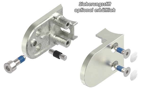 Glasklemme 63x45x30 mm AbZ fuer Anschluss Ø 42-4 mm Edelstahleffekt-10-2342ABZ.2