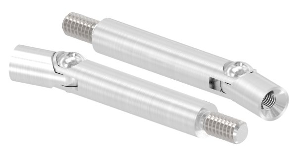 Edelstahl Gelenkstift Ø 12 x 75 mm - verstellbar - Aussen - und Innengewinde -V2A-11-2180.4