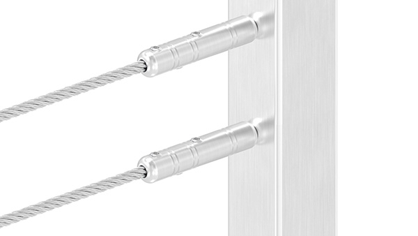 Gewindeterminal zur Selbstmontage - Fuer Seil- Ø 5 mm - mit Aussengewinde - V2A-11-2806.4