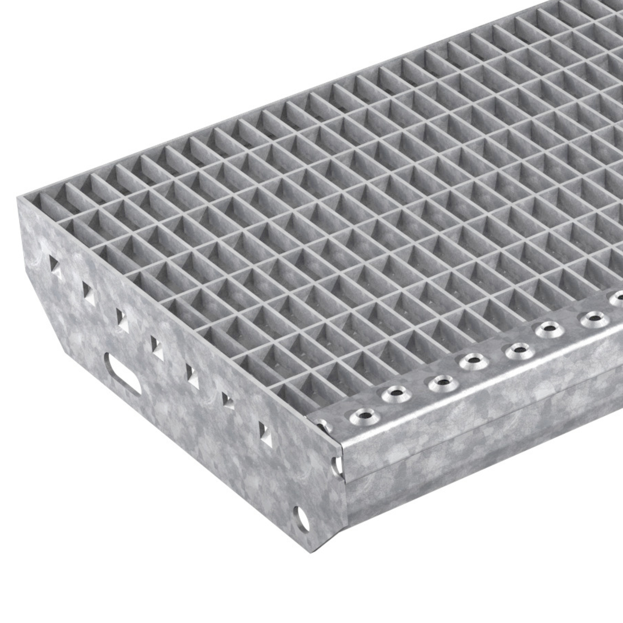 Gitterroststufe 1200 x 305 MW 30-10 TS 40-2 Rutschhemmung R10-24-1203031403.7