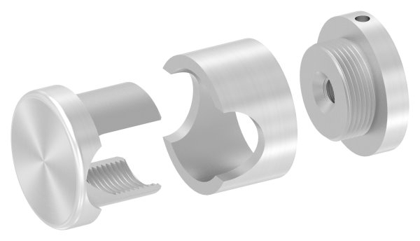 BRENK-fix® Grundhalter fuer Staebe Ø 20mm- ALU-88-11BR-R20M8.ALU