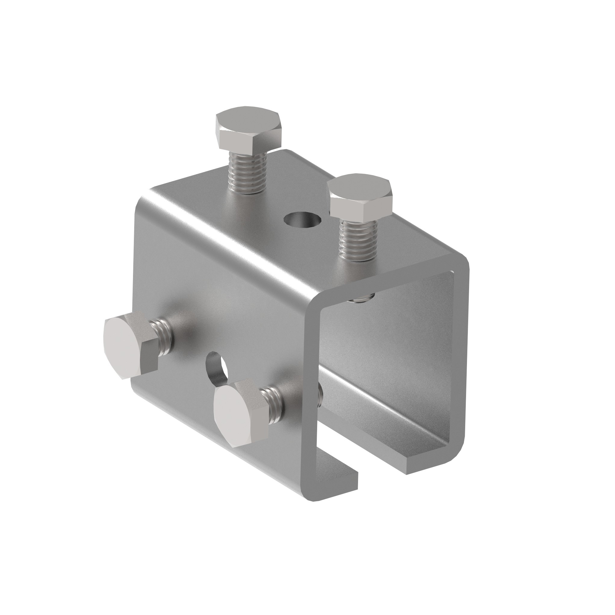 Profilverbinder Stahl verzinkt fr Profil 33 x 34 mm mit M8 Schrauben-89-11H2333X34-A.4