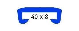 40x8 mm (C408) Eckig