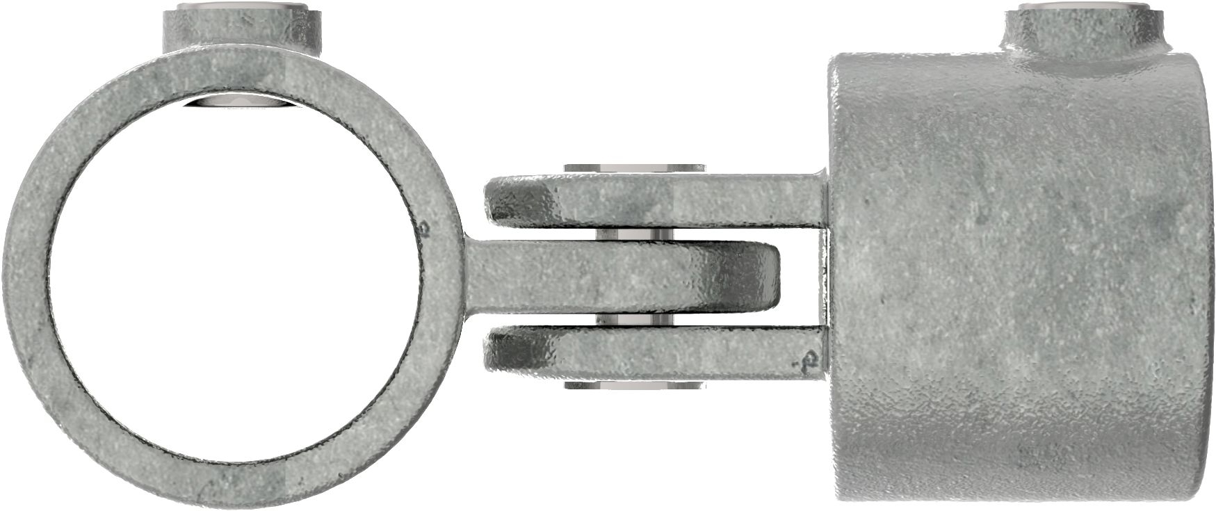 Rohrverbinder - Gelenkstueck einfach - 173C42 - 42-4 mm - 1 1-4- - Feuerverzinkt u. Elektrogalvanisiert-173C42