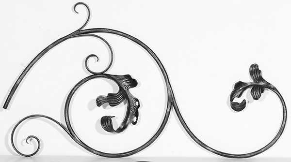 Laendliches Barock - Masse- 470x800 mm - Stahl S235JR- roh-30-1892.8