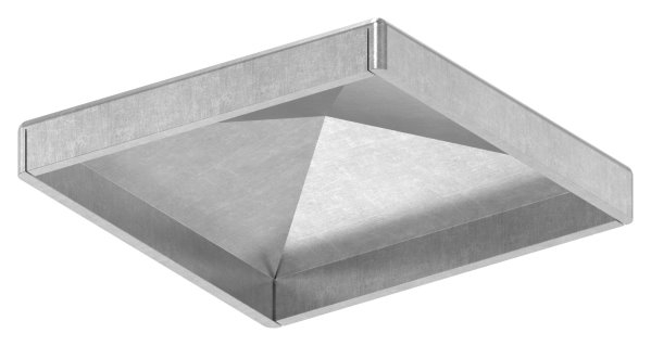 Pfeilerbedecker - fuer Quadratrohr - Masse- 50x50 mm - Stahl S235JR- roh-30-2452.8