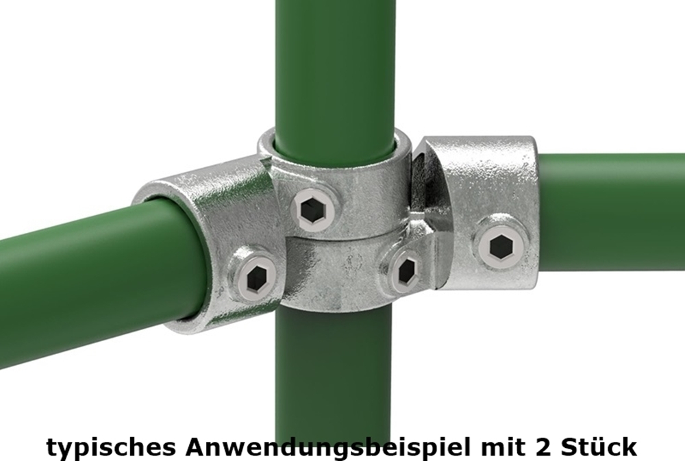Rohrverbinder - Winkelgelenk verstellbar - 1 Stueck - 148C42 - 42-4 mm - 1 1-4- - Feuerverzinkt u. Elektrogalvanisiert-148C42