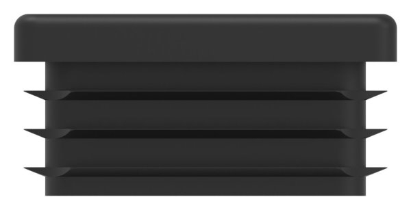 Kunststoffkappe schwarz fuer Quadratrohr 40x40mm-88-11178.40X40