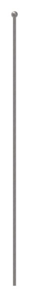 Zaunstab - Laenge- 1000 mm - Material Ø 12 mm - Kugel Ø 25 mm - Stahl S235JR- roh-30-1221.8