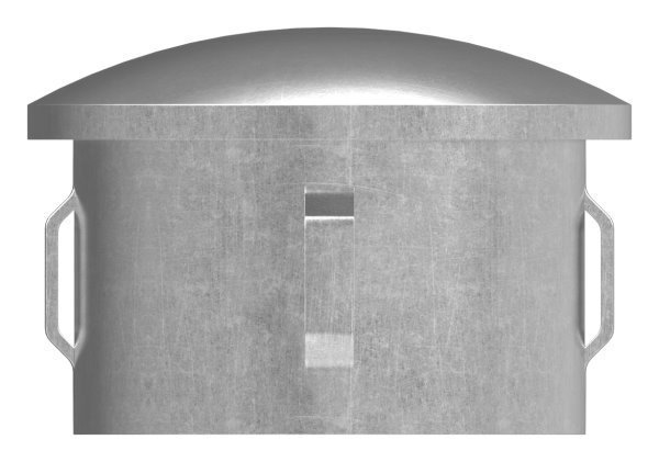 Stahlstopfen - leicht gewoelbt - fuer Ø 48-3x1-8-2-2 mm - Stah S235JR- roh-30-2904.8