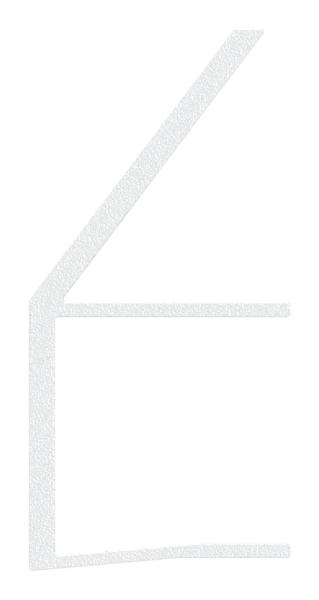 Regenrinne fuer Vordaecher- Glas 17-52mm- L=1400mm- E4-EV1-88-11VDE-RE-1400.17