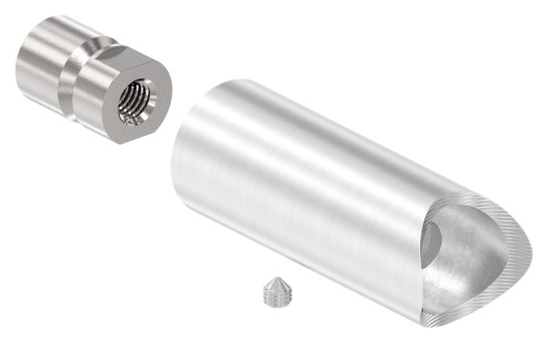 Rohrabstandshalter fuer Tueren Stossgriffe fuer Ø 26-9 mm V2A-11-1001.4