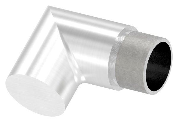 Endstueck 90° flach-eckig- fuer Rundrohr Ø 33-7x2-0 mm V2A-11-3390.4