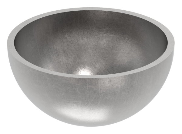 Halbhohlkugel Ø 48 mm - glatt - Stahl S235JR- roh-30-2775.8