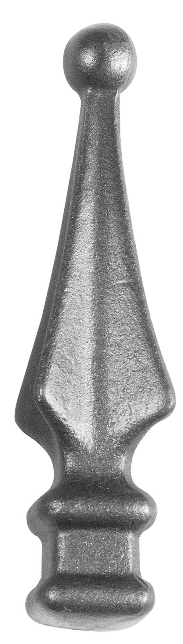 Zaunspitze - Hoehe- 165 mm - Material- 32x32 mm - Stahl S235JR- roh-30-2512.8