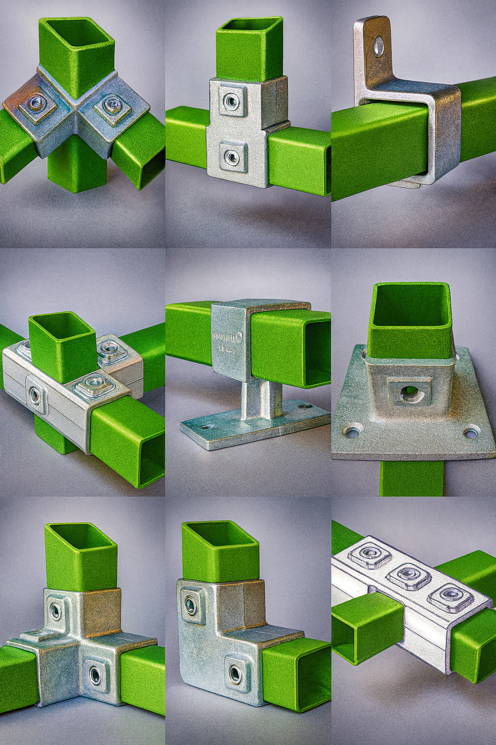 Quadratrohrverbinder fuer 25x25 mm Rohr-25X25