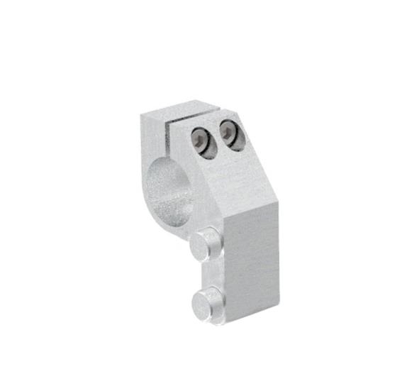 Softstopper fuer Glasschiebetuer Laufschiene- Edelstahl V2A- geschliffen- rechts-89-11GSP9100A6R-A.4