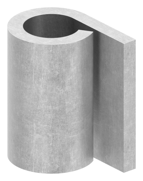 Anschweissband fuer Torband zum Durchschrauben Ø 16mm- Laenge 25mm-88-11960-16.25