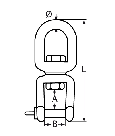 Wirbelschaekel Auge-Gabel Laenge- 118 mm V4A - Verkauf in - VPEs-66-64-411.8255410