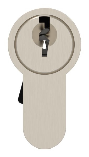 Zylinder Edelstahloptik 70 mm mit 3 Schluessel-11-3956.2